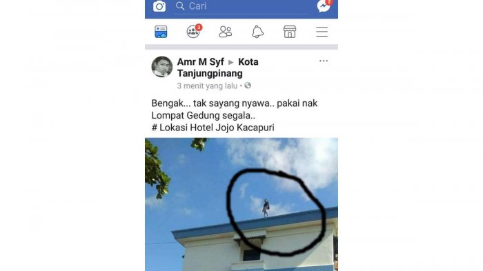 Viral, ABG Nekat Berdiri di Pinggir Gedung Lantai 4 Jadi Tontonan, Diduga Ribut sama Pacar