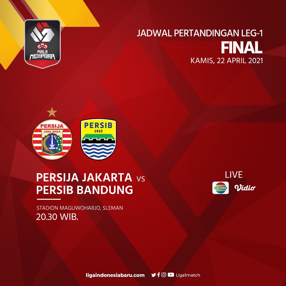 LINK Live Streaming Final Piala Menpora Persija Vs Persib, Simic Dkk Diminta Patahkan Mitos Jadul