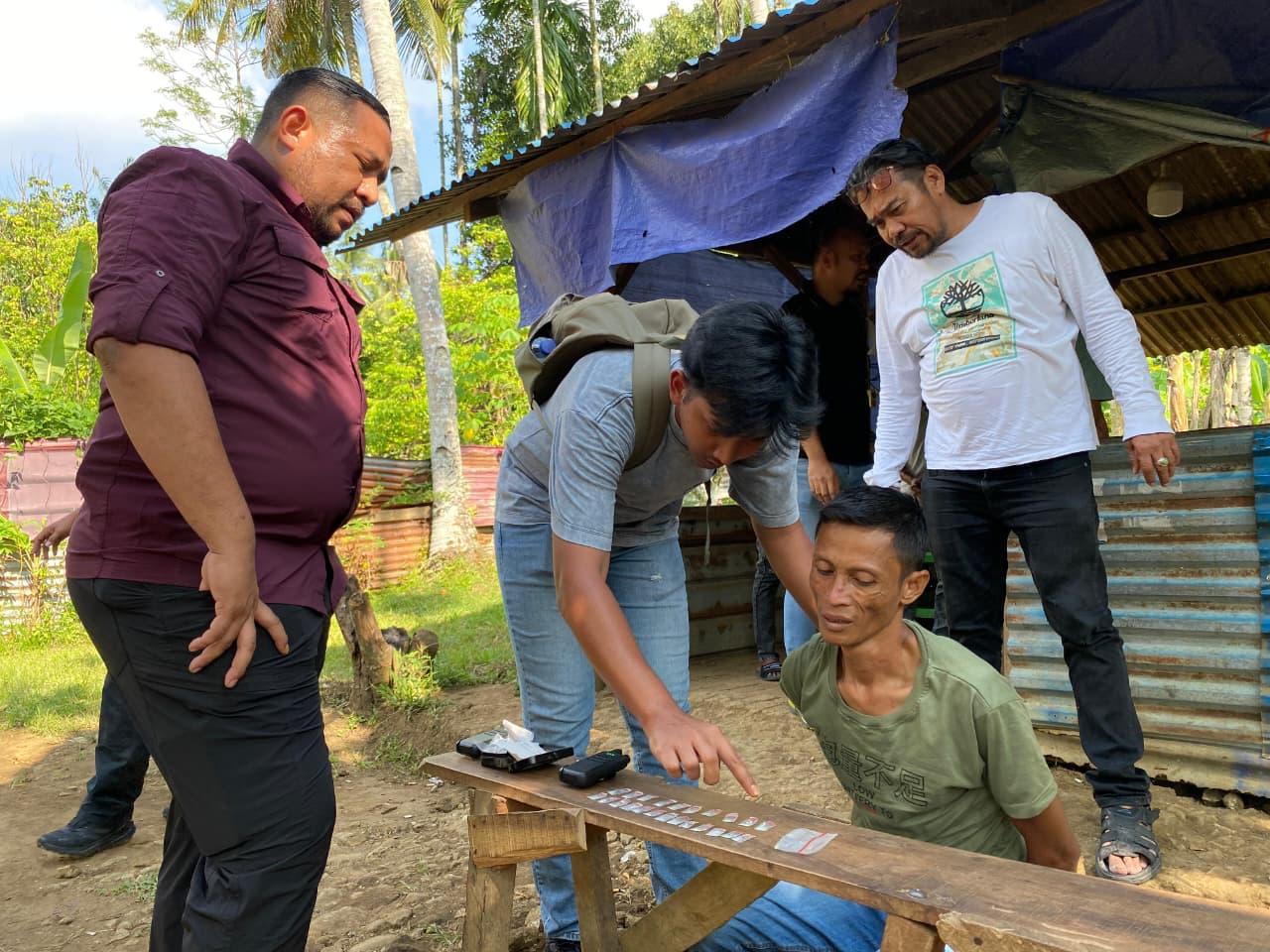 Polrestabes Medan Gerebek Sarang Narkoba di Desa Durin Simbelang, 26 Paket Sabu Diaman