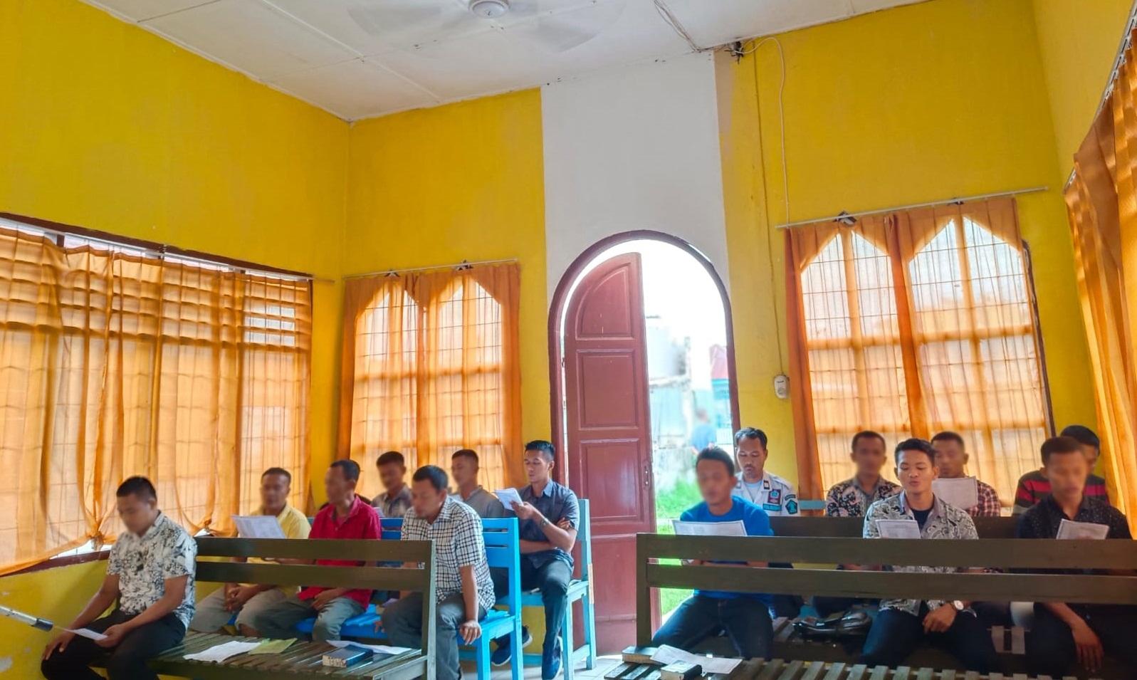 Tingkatkan Ketaatan pada Tuhan, WBP & Petugas Lapas Labuhan Bilik Laksanakan Ibadah Kebaktian Minggu