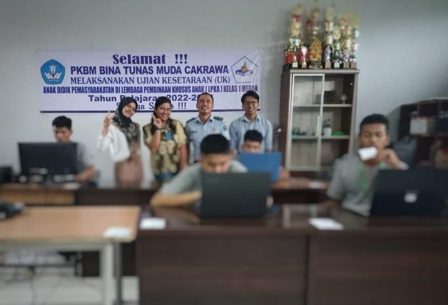 Anak Binaan LPKA Medan Kanwil Kemenkumham Sumut Ikuti Ujian Kesetaraan Kategori Paket A dan B