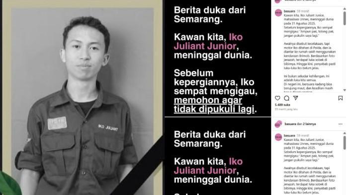 MISTERI Kematian Iko Juliant Mahasiswa Unnes, Anggota Tim Advokasi Dibuntuti 6 Orang Tak Dikenal