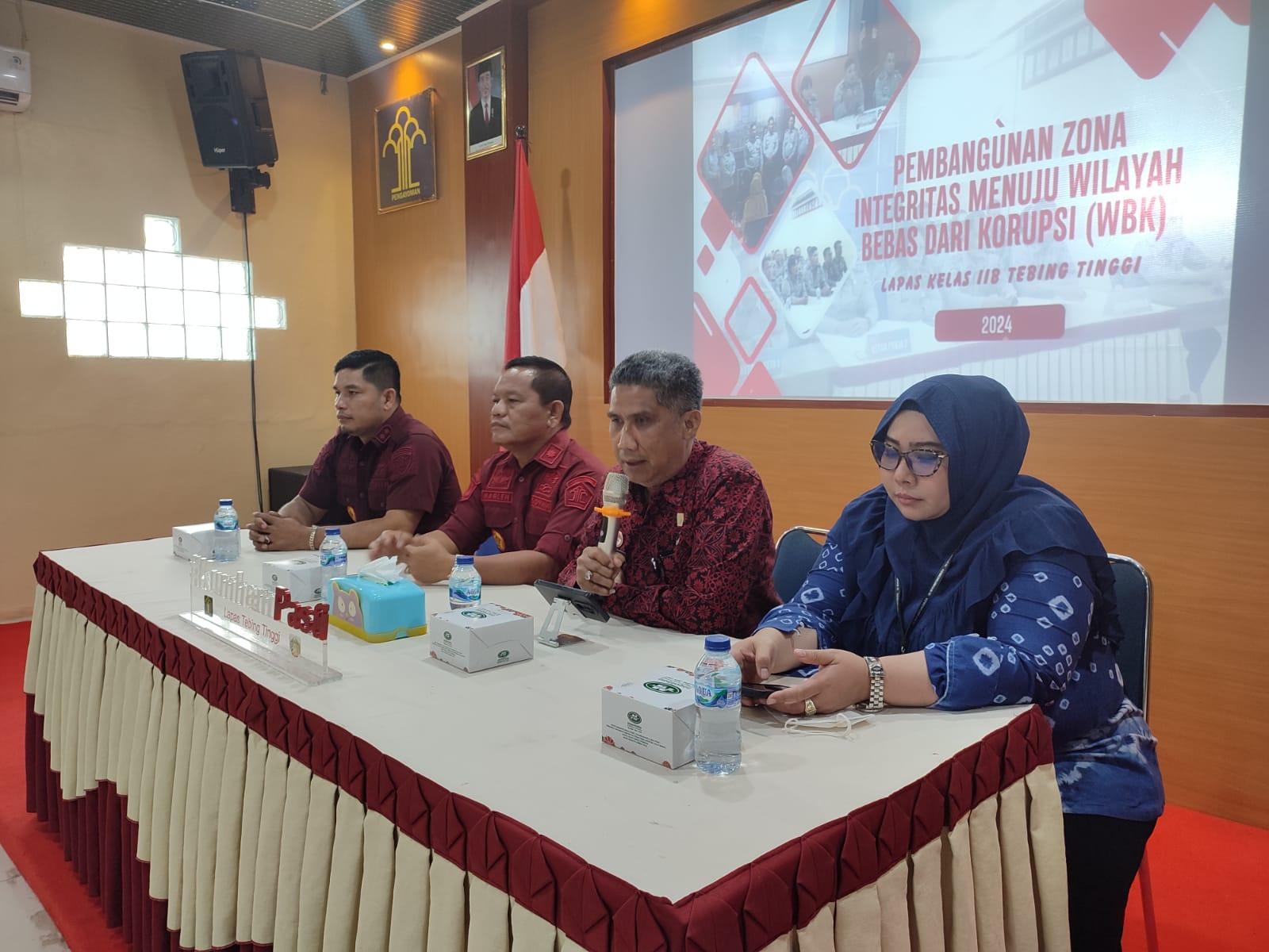 Tim Itjen Kemenkumham Beri Penguatan ZI di Lapas Tebing Tinggi