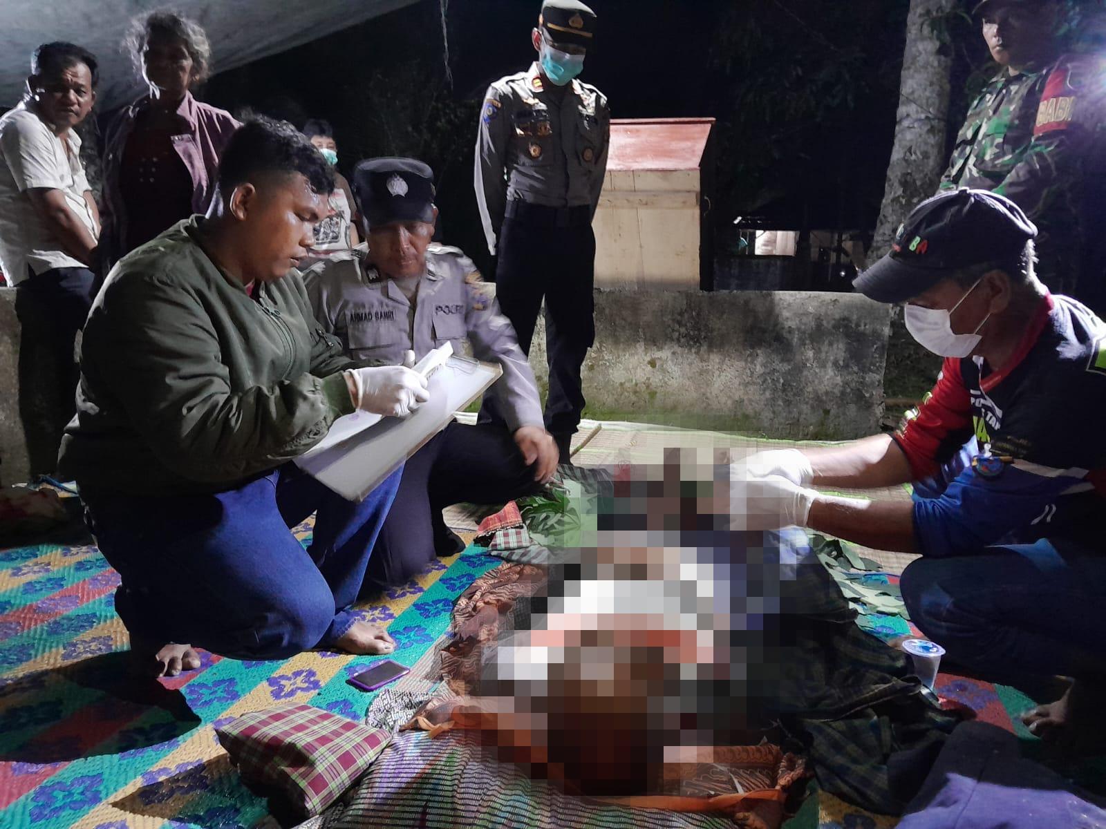 Polres Tapteng Amankan Pria tua di Andamdewi yang Ditemukan Warga Gantung di Teras Rumahnya