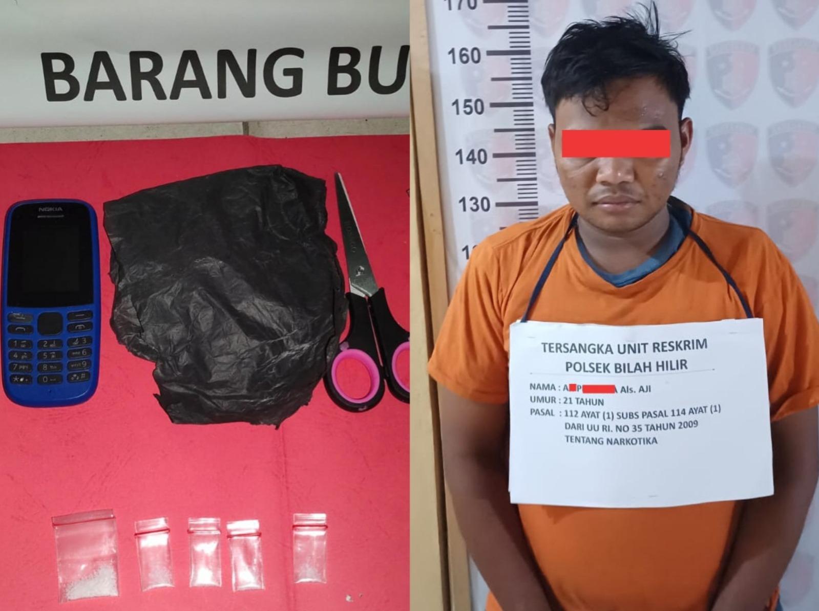 Pengedar Sabu di Neger Lama Ditangkap Polsek BIlah Hilir