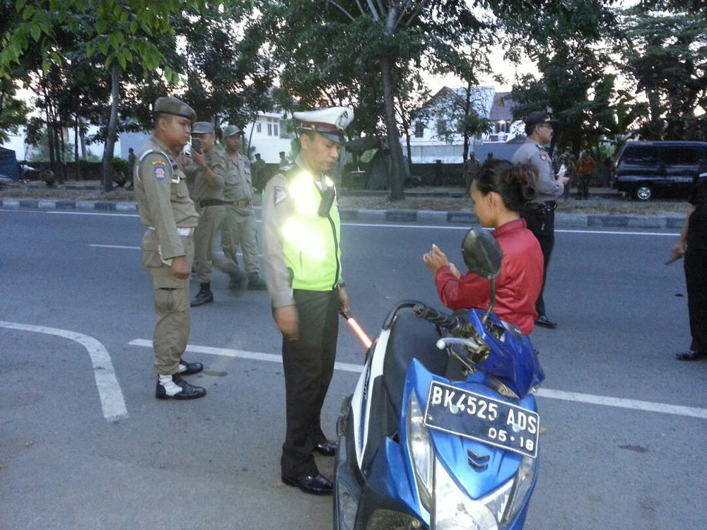 Razia Asmara Subuh, Tujuh Pengendara Kena Tilang