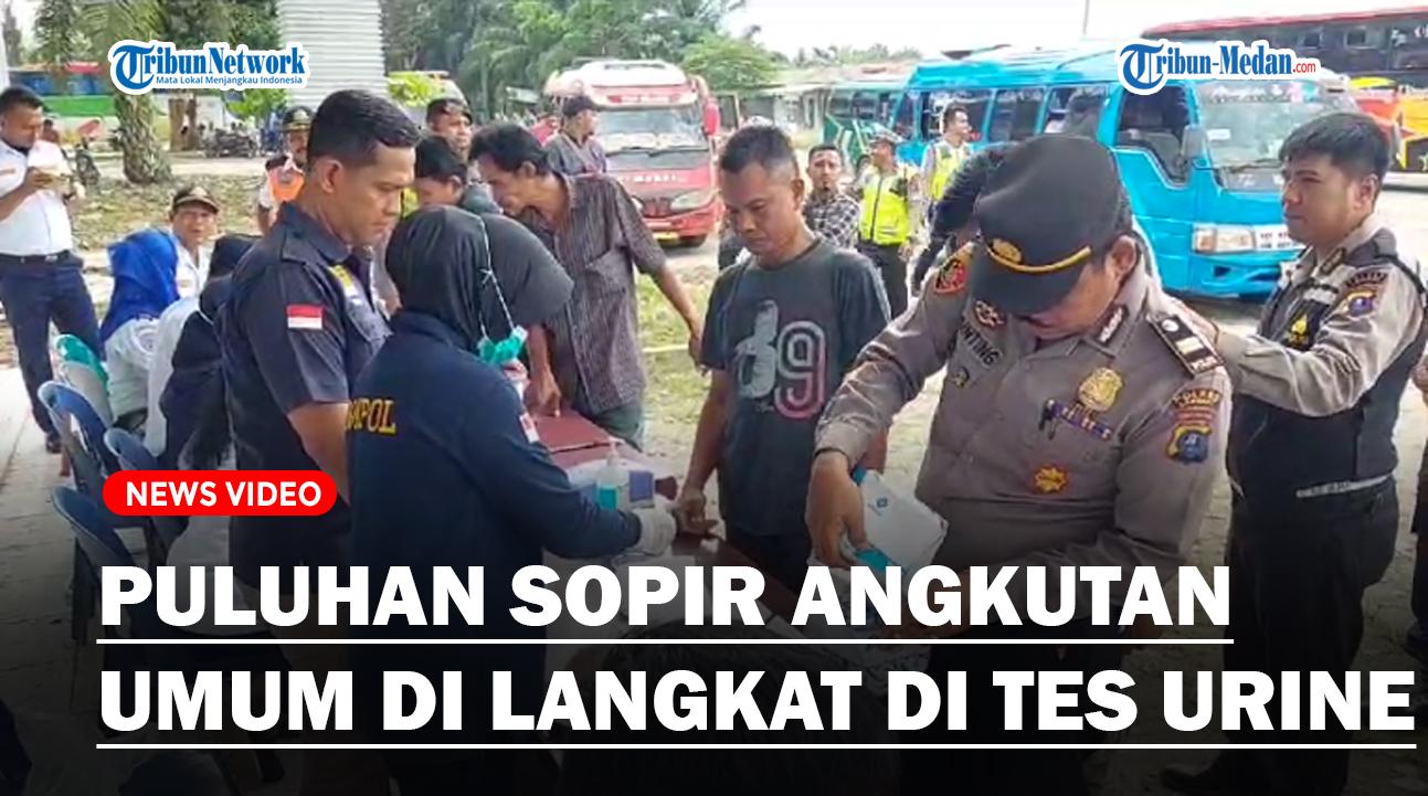 Puluhan Sopir Angkutan Umum di Langkat di Tes Urine, 3 Orang Positif Narkoba