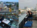 Seorang-pengunjung-yang-sedang-mengabadikan-momen-di-lima-rooftop-cafe.jpg