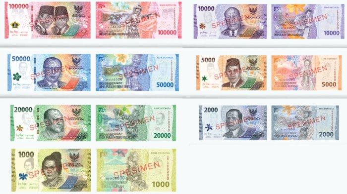 Penampakan Rupiah Uang Kertas Baru dari Bank Indonesia Tahun Emisi 2022, Sulit Dipalsukan