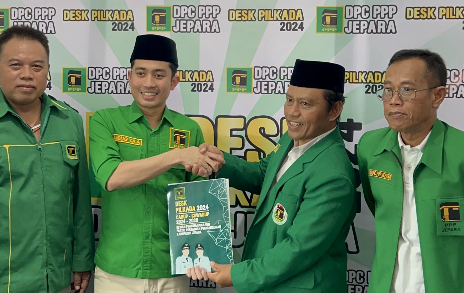Kader Muda Potensial, Jadug Trimulyo Diantar 13 PAC PPP Ambil Formulir Pilkada Jepara 2024