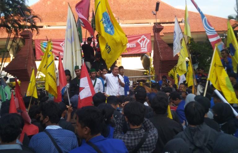 Ketua DPRD Kudus Mas'an Janji Buka Ruang Seluasnya untuk Diskusi dengan Aktivis Mahasiswa