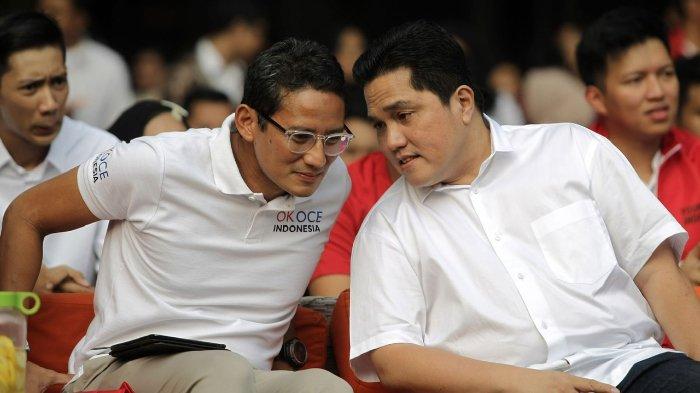 Erick Thohir Geser Sandiaga Uno Sebagai Pemimpin Populer di Kabinet Jokowi