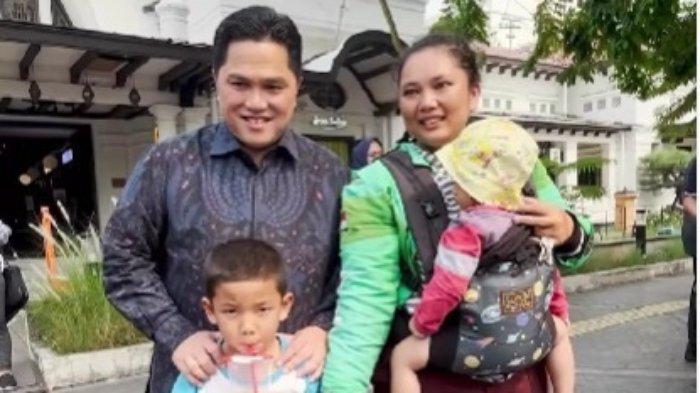 Pemimpin Peduli Nasib Rakyat, Bantuan Erick Thohir Hidupkan Asa Wahyuni Ibu Pengemudi Ojek Online