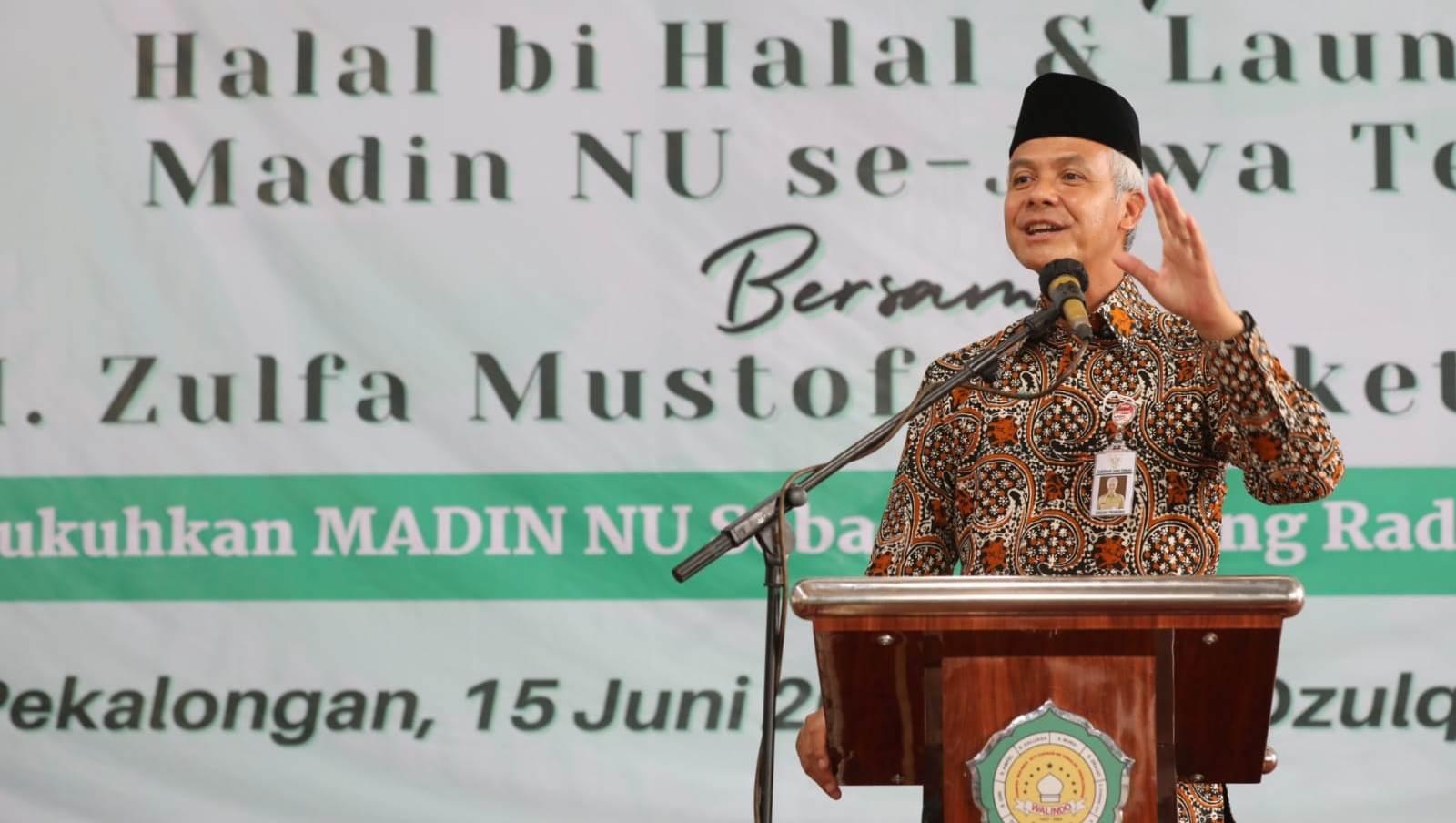 Madrasah Diniyah NU Ajarkan Toleransi dan Antiradikalisme Sejak Dini, Ganjar: Kita Dukung,