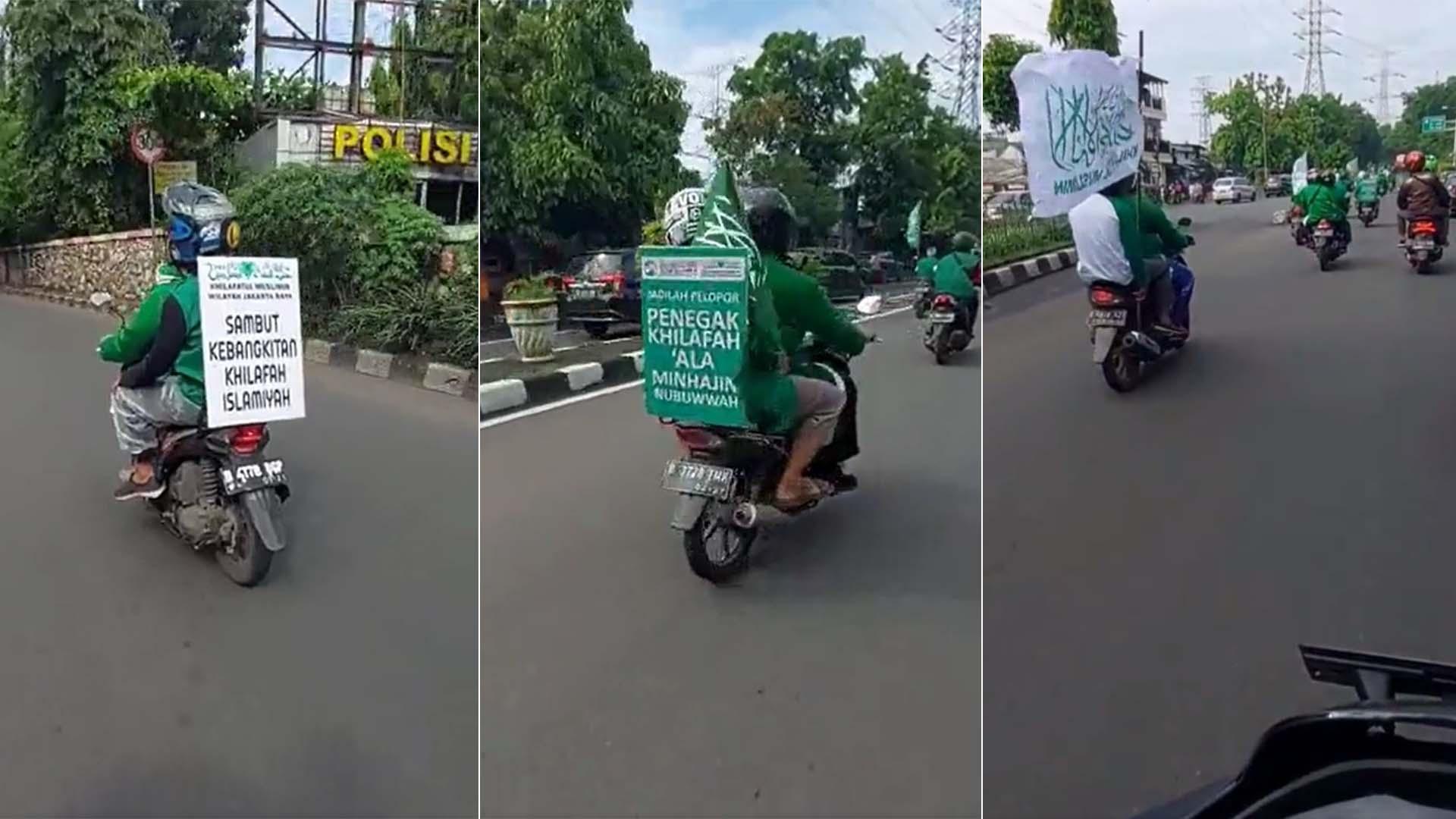 Viral Video Konvoi Khilafah di Jakarta, Polisi Duga Mereka Menuju ke Acara Parpol di Senayan