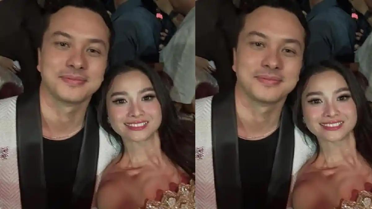 ACHA DAN NICHO - Acha Septriasa dan Nicholas Saputra saat bernostalgia bersama di Festival Film Indonesia (FFI) 2025.