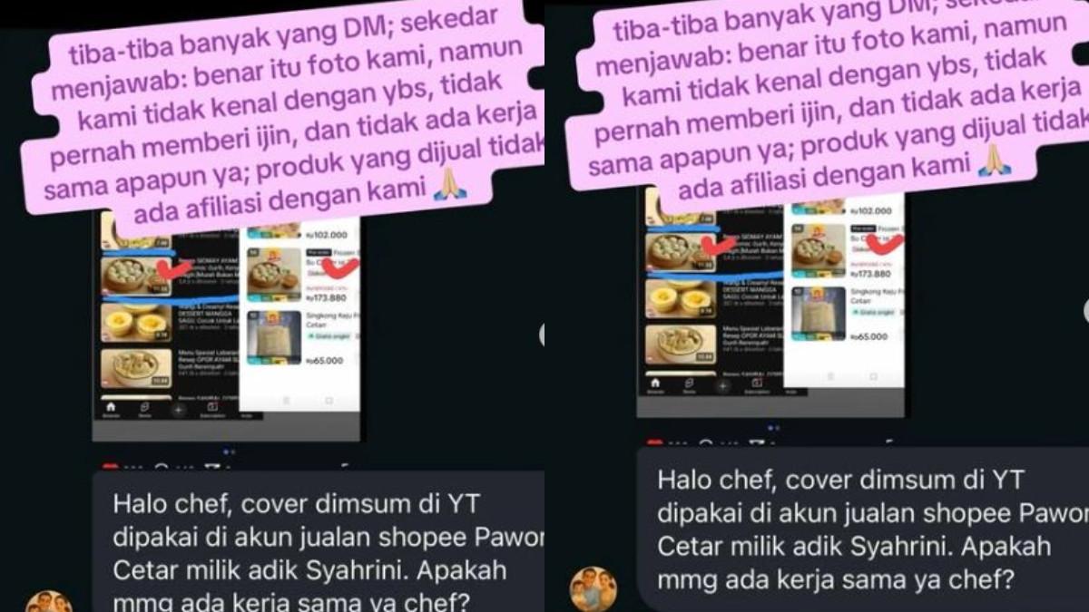 FOTO SIOMAY DICOMOT - Adik Syahrini jualan siomay dan mencomot foto milik Devina Hermawan