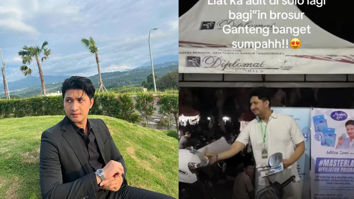 KABAR ADITYA ZONI - Kolase foto Aditya Zoni diambil dari Instagram @real_aditya1/TikTok @gangnamstore1. Aditya Zoni terekam bagi brosur jualan sabun