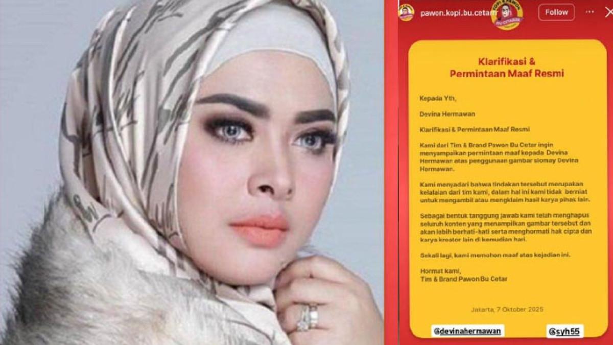AISYAHRANI MINTA MAAF - Adik Syahrini, Aisyahrani minta maaf melalui akun Pawon Bu Cetar atas tindakan comot foto Chef Devina.