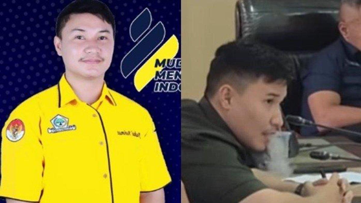 Sosok & Profil Fadhal Rahmat, Anggota DPRD Kendari Viral Rapat Sambil Ngevape, Kelahiran Tahun 2000