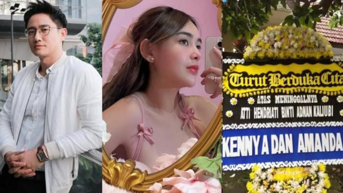 AMANDA-KENNY PACARAN - Wujud karangan bunga belasungkawa Amanda Manopo dan Kenny Austin.