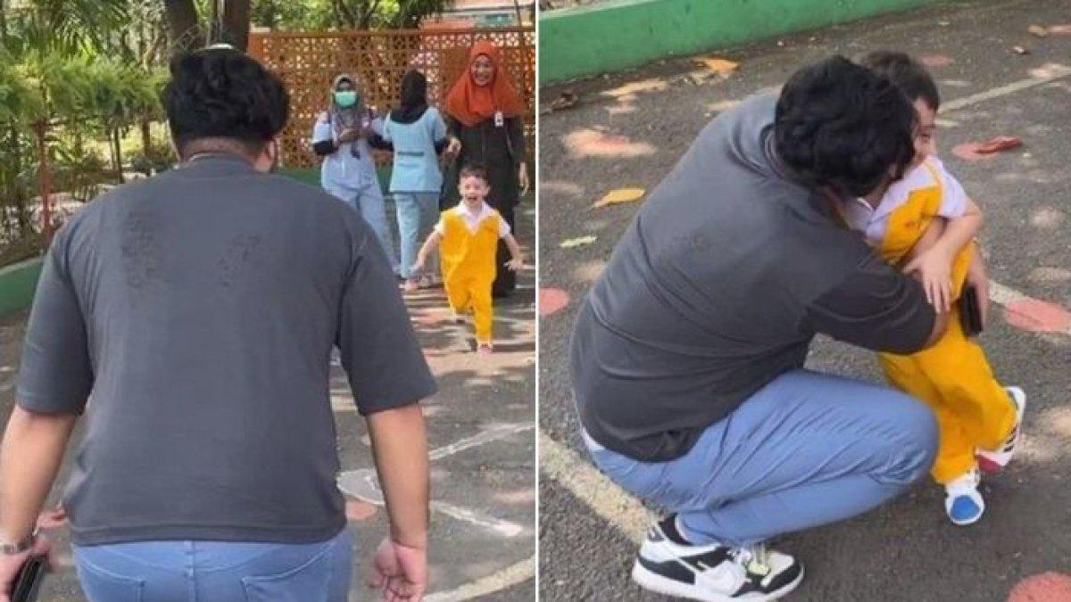 Momen Pertemuan Ammar Zoni dengan Sang Putra Sulung di Sekolah Selepas Bebas, Begini Reaksi Air Rumi