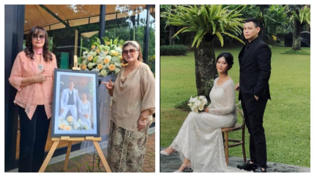 ANAK IDA IASHA - Anak Ida Iasha, Badra Rahadi, baru saja melepas masa lajangnya. Ia menikahi sang kekasih yang bernama Luna Zakaya. Sandy Harun dan Puteri Modiyanti hadir.