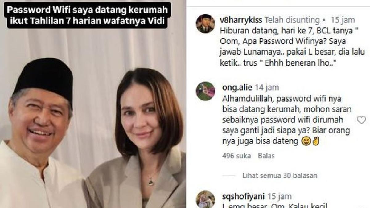 Kisah Ayah Vidi Aldiano Saat BCL Tanyakan Password WiFi di Tahlilan Hari Ketujuh