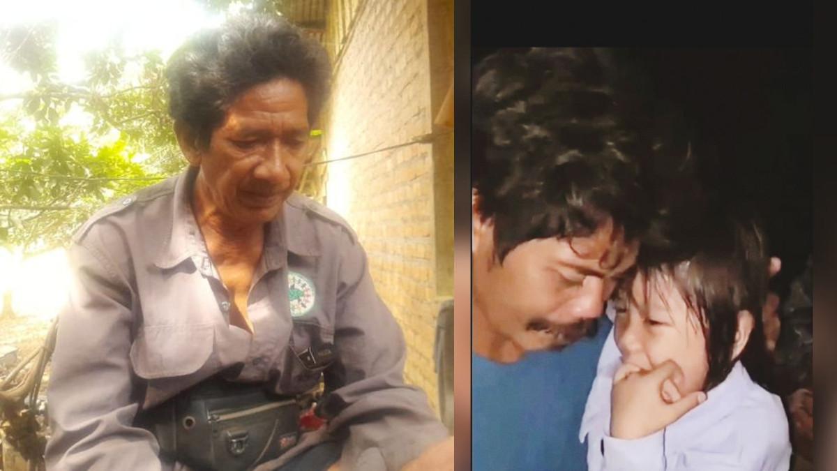 SUKU ANAK DALAM - Begendang, anggota suku anak dalam di Jambi yang selama ini merawat Bilqis sedih