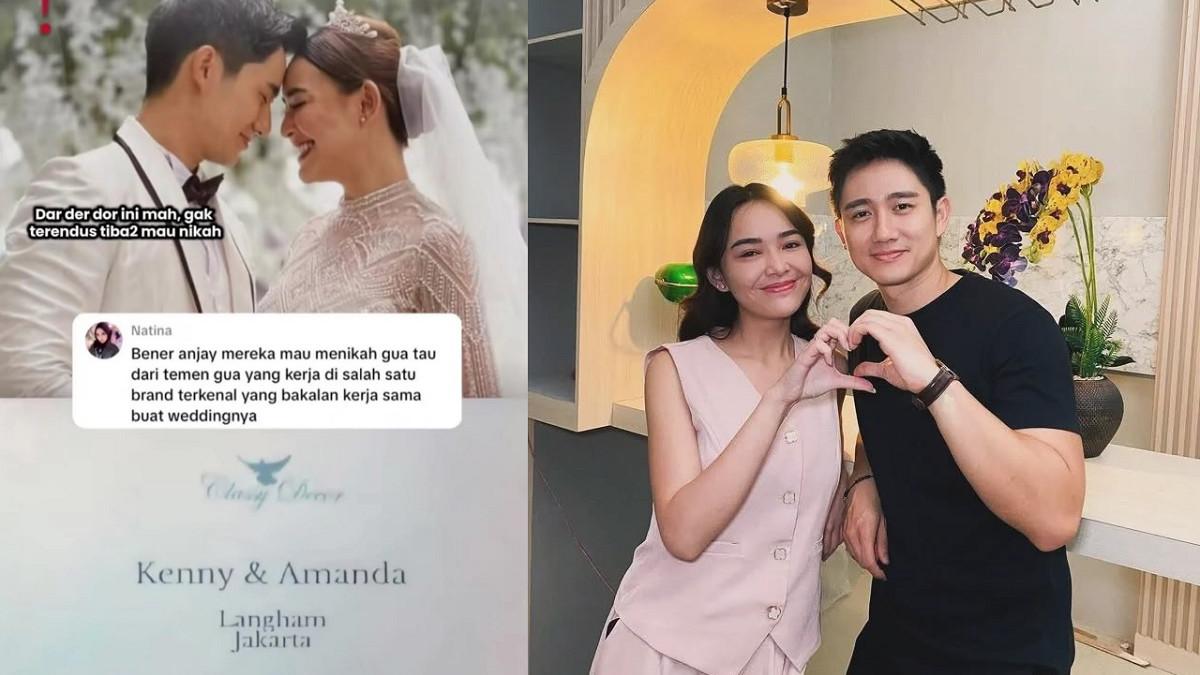 AMANDA MANOPO MENIKAH? - Beredar potret undangan pernikahan Amanda Manopo dan Kenny Austin di medsos. Foto diambil dari Instagram @statusku.id/@_amandamanpo