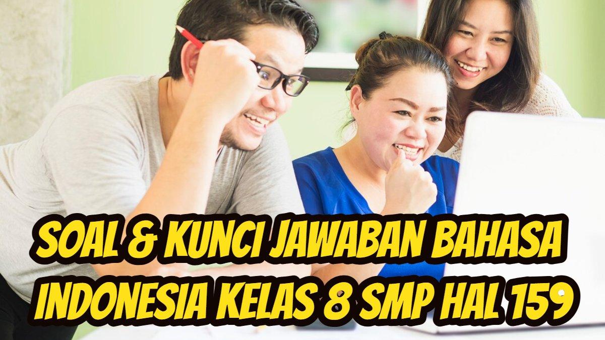 Soal & Kunci Jawaban Bahasa Indonesia Kelas 8 SMP Hal 159, Tulis Majas yang Ditemukan di 4 Puisi