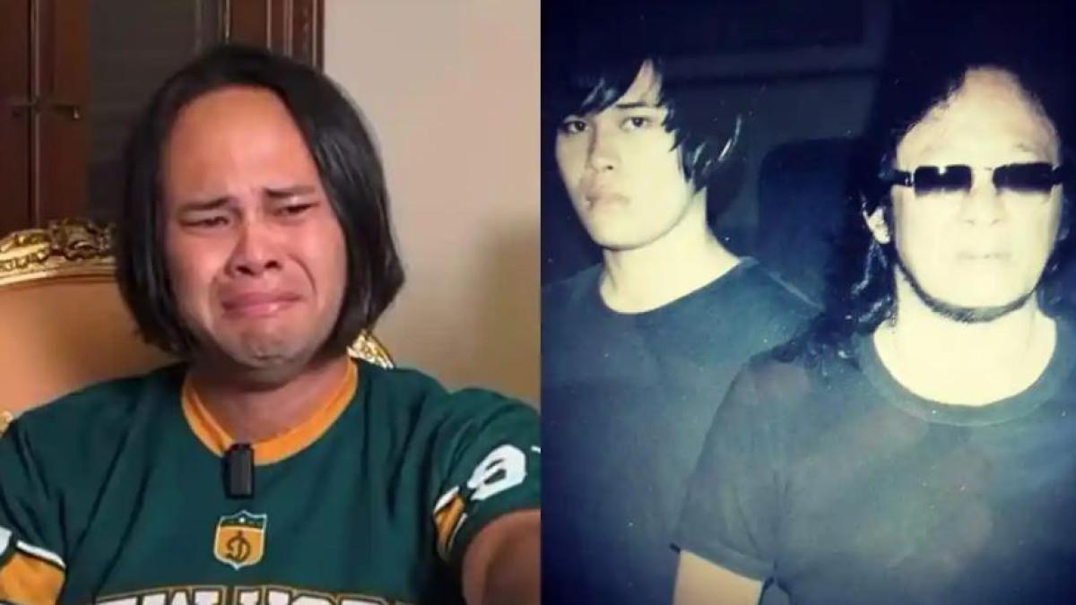 NEKAT JUAL MATA – Kolase foto putra mendiang musisi legendaris Deddy Dores, Calvin Dores (kiri), dan sang ayah semasa hidup (kanan). Langkah ekstrem menjual salah satu bola mata ini terpaksa ia ambil demi bertahan hidup dan membiayai masa depan keluarganya.