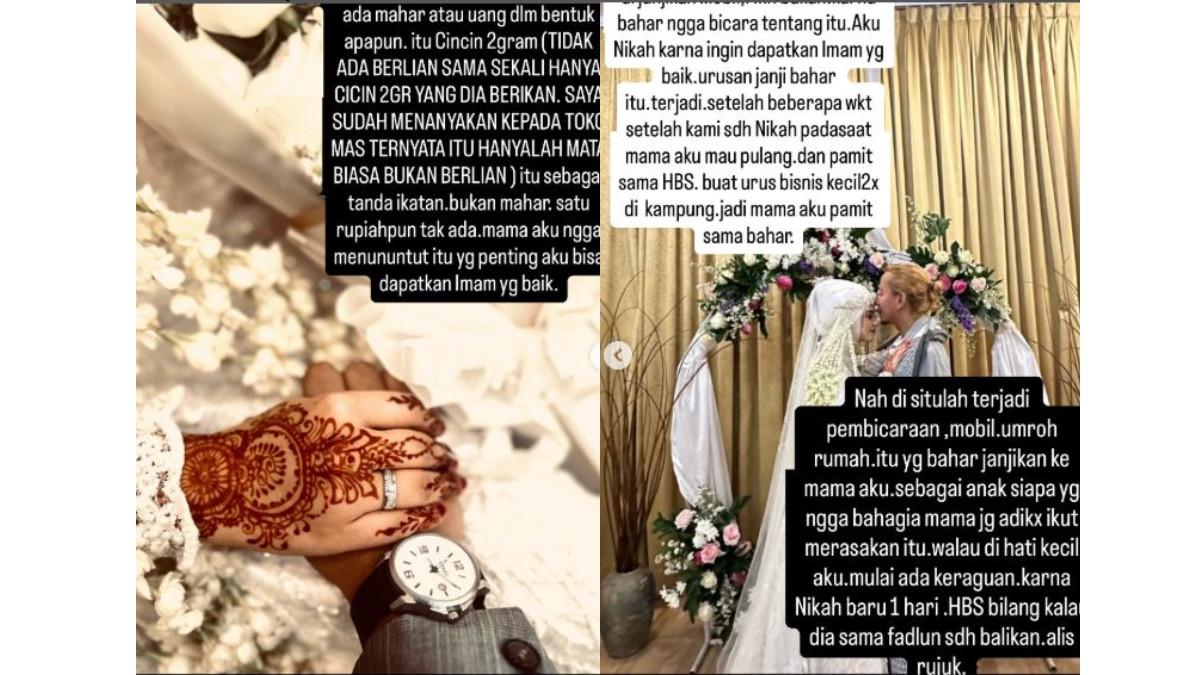 CURHATAN HELWA BACHMID - Curhatan Helwa Bachmid yang menyebut Habib Bahar tidak memberi mahar