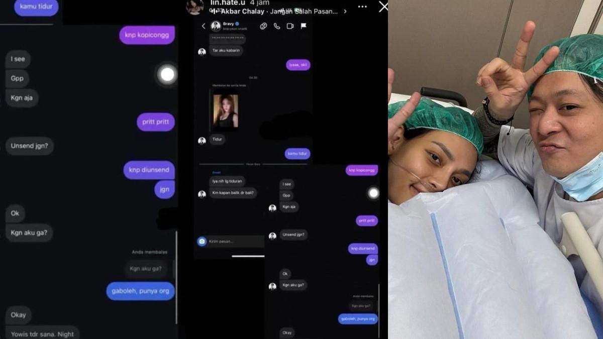 ASMARA ERIKA CARLINA - DJ Bravy chat kangen ke cewek lain ternyata dilakukan sebelum Erika Carlina lahiran, pantas saja Erika marah besar.