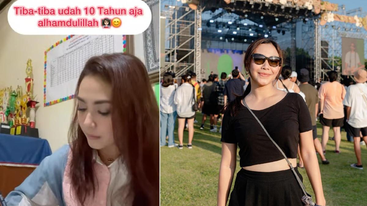 ARTIS DEA LESTARI - Kolase potret Dea Lestari diambil dari Instagram @dealestari333. Dea Lestari artis yang juga jadi Kepala Sekolah