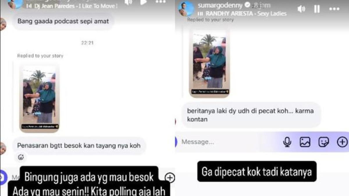 PODCAST : Denny Sumargo kabarkan sudah melakukan podcast dengan Melda Safitri wanita viral diceraikan suami jelang pelantikan PPPK, Sabtu (25/10/2025). (