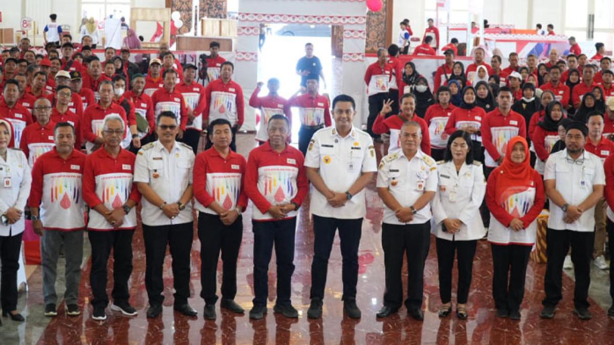 DONOR DARAH KLATEN - Donor darah yang digelar PMI Klaten di Grha Bung Karno Klaten, Rabu (24/9/2025).