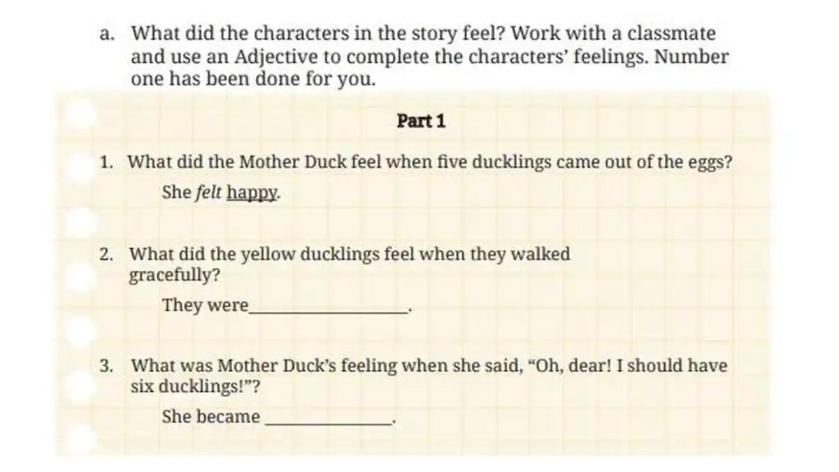 Kunci jawaban Bahasa Inggris kelas 8 halaman 95 dan 96 Kurikulum Merdeka. Terdapat soal untuk Describing Feeling pada tugas Worksheet 2.10 Chapter 2.