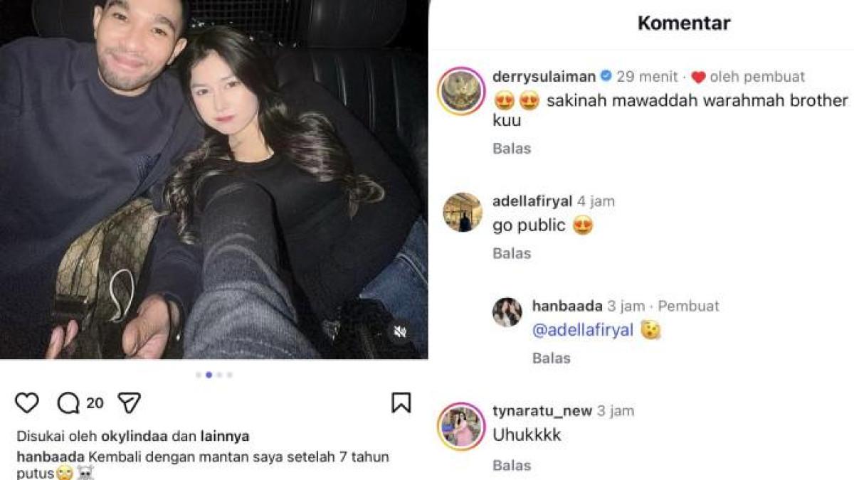 PACAR BARU ENJI - Komentar ustadz Derry Sulaiman menanggapi foto Enji Baskoro dengan kekasih barunya.