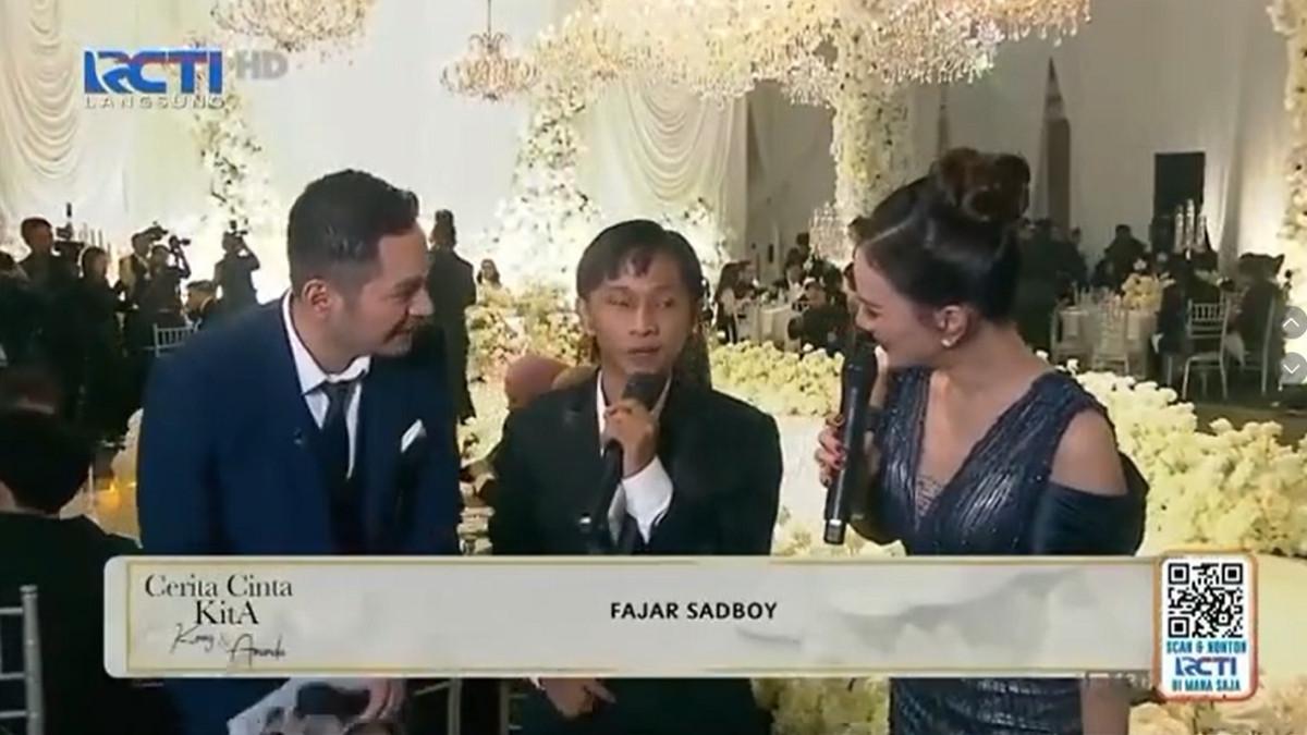 AMANDA MANOPO MENIKAH - Fajar Sadboy hadiri pernikahan Amanda Manopo dan Kenny Austin