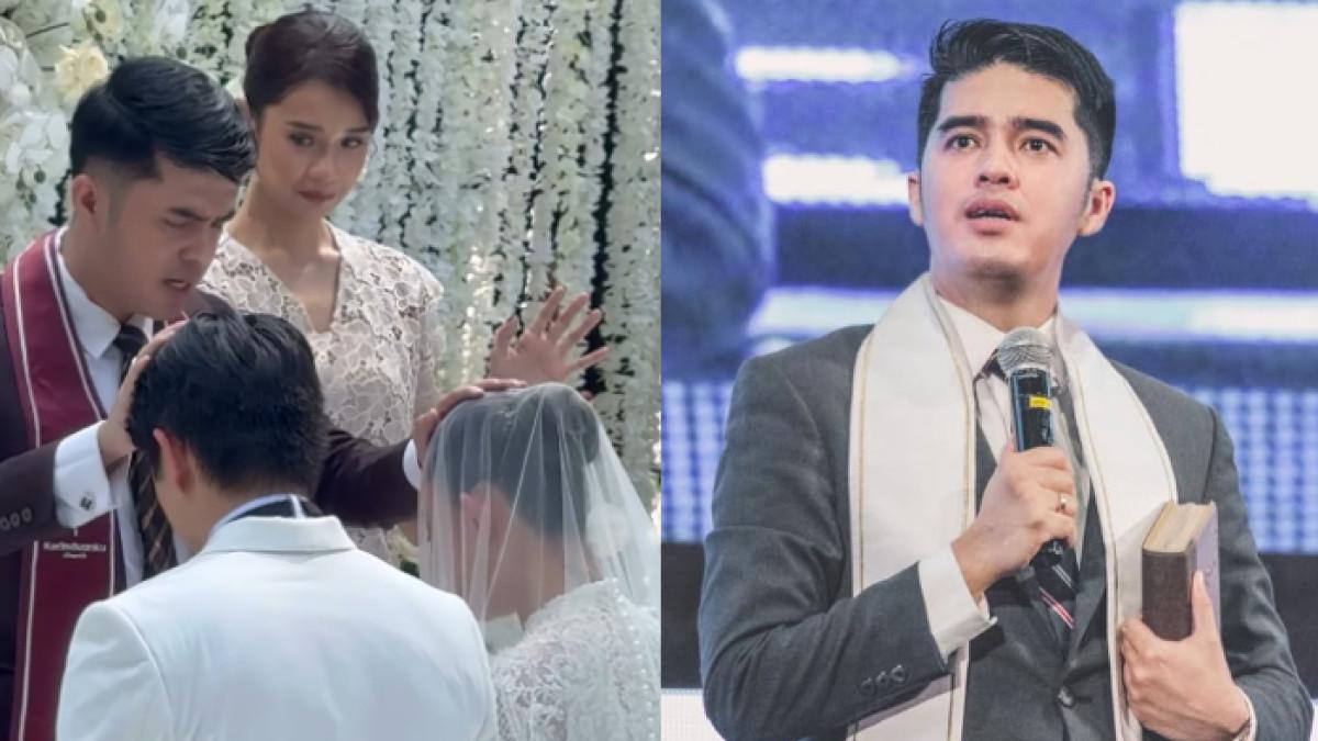 SOSOK PENDETA GIDEON - Pendeta Gideon Simanjuntak pimpin pemberkatan nikah Amanda Manopo dan Kenny Austin. Ia adalah suami artis Amanda Zevannya.