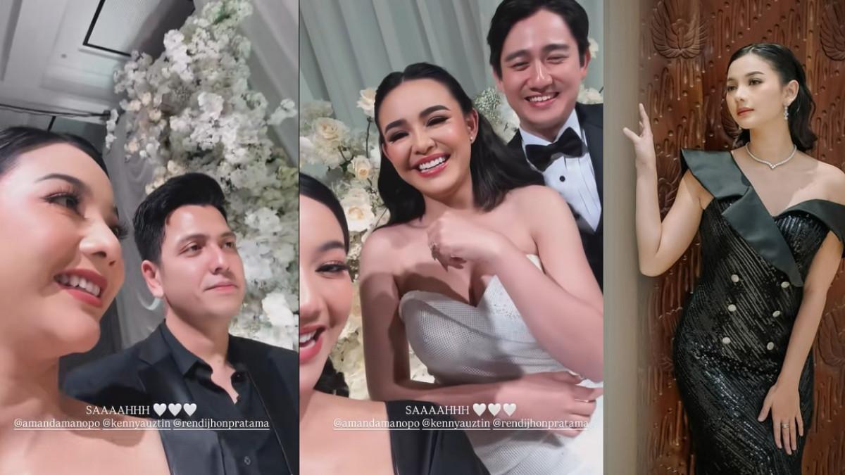 AMANDA MANOPO MENIKAH - Glenca Chysara hadiri pernikahan Amanda Manopo dan Kenny Austin