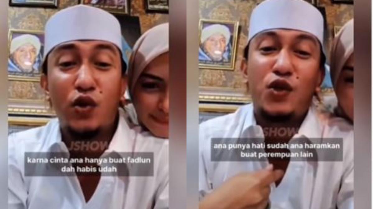 PENGAKUAN HABIB BAHAR - Habib Bahar bersama Fadlun, sang istri pertama. Habib Bahar mengaku cintanya hanya untuk Fadlun, jika ia menikah lagi, itu berarti bukan karena cinta.