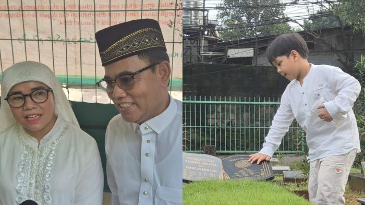 Haji Faisal, Dewi Zuhriati, dan Gala Sky saat ditemui di kawasan Pesanggrahan, Jakarta Selatan, Sabtu (21/3/2026).