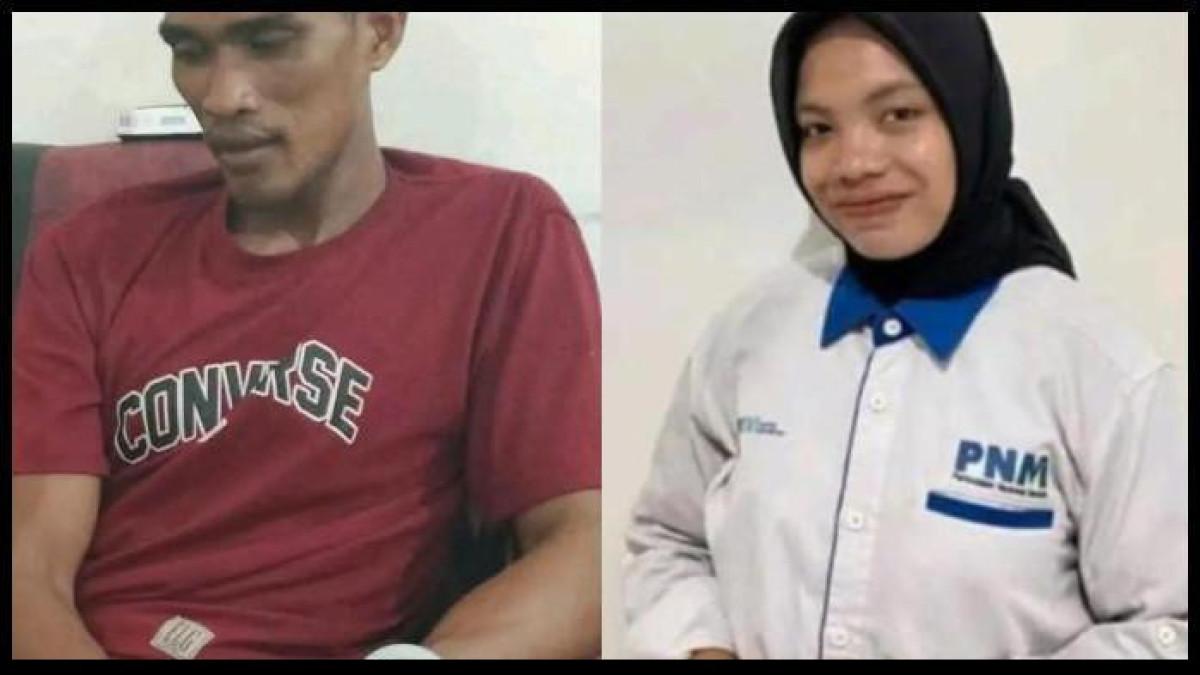 RISMAN DITETAPKAN TERSANGKA - Foto kolase, Hijrah (kanan) dan Risman (kiri). Terungkap alasan sebenarnya Risman (33) melepas celana yang dikenakan karyawati koperasi BUMN, PT Permodalan Nasional Madani (PNM), Hijrah, seusai dibunuh dan ditinggalkan di kebun. Risman akhirnya ditangkap polisi dan ditetapkan sebagai tersangka setelah penyidik mengantongi cukup bukti pada Minggu (21/9/2025).