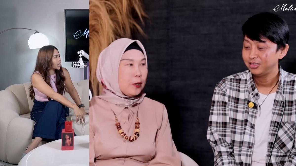 PASUTRI BEDA USIA - Capture YouTube Melaney Ricardo ketika Ida dan Adi hadir sebagai bintang tamu. Ida dan Adi adalah pasutri bedua usia 29 tahun