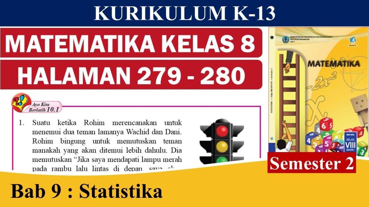 Soal & Kunci Jawaban Matematika Kelas 8 SMP Halaman 279, Cara yang Digunakan Rohim Fair atau Tidak?