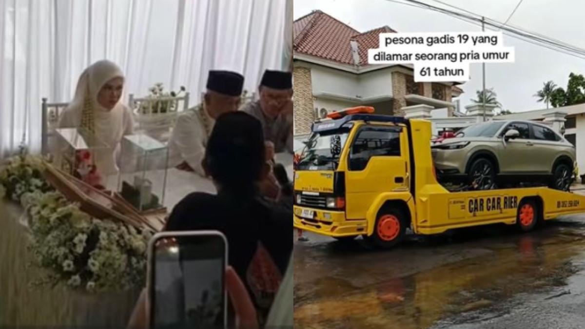 BEDA USIA 42 TAHUN - Inilah kisah Duri dan Nabila, pengantin dengan perbedaan usia 42 tahun. Duri berumur 61 tahun sementara Nabila berusia 19 tahun.