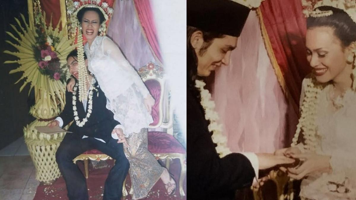 PERNIKAHAN ARTIS - Kolase foto pernikahan Abimana Aryasatya dan Inong Ayu diambil dari Instagram @inong_ayu. Inong Ayu ungkap foto lawas pernikahannya yang digelar sederhana