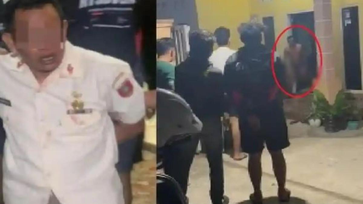PENANGKAPAN PENIKAM POLISI- J ditangkap masih berseragam usai membunuh anggota polisi Bripka Laode Abdul Salman (36) hingga tergeletak bersimbah darah di rumah pelaku, Sabtu dini hari pukul 01.30 WITA (foto kanan atas). Junaido (43), pelaku penikaman anggota Polres Tolikara, Polda Papua Pegunungan bernama Bripka Laode Abdul Salman (36), adalah paman korban sendiri.